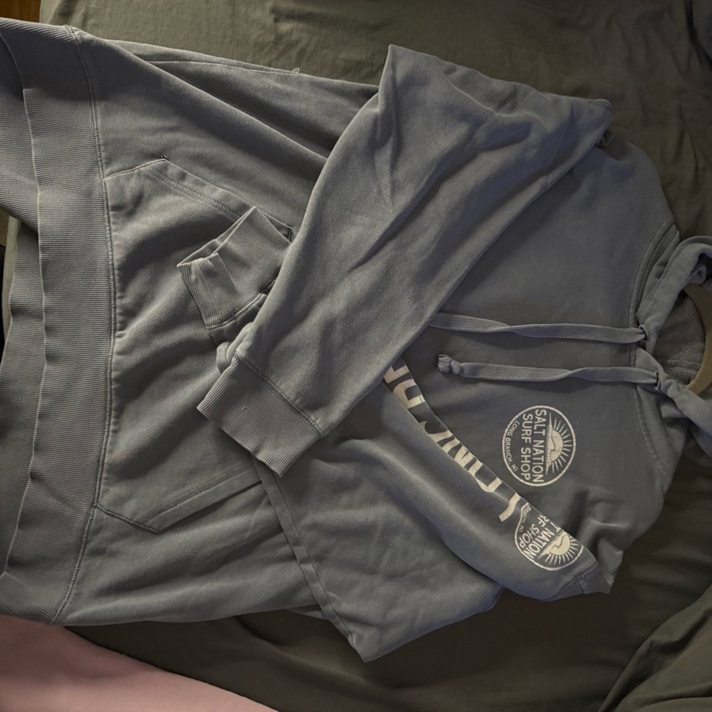 Gray Hoodie with Graphic Print